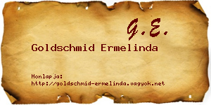Goldschmid Ermelinda névjegykártya